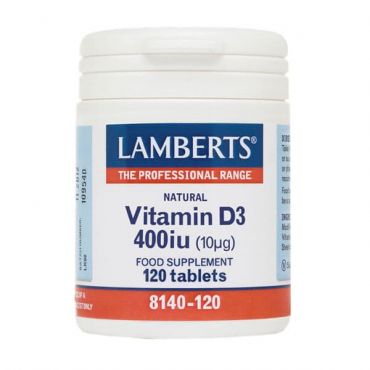 Lamberts Βιταμίνη D3 400iu 120 tabs - Βιταμίνες στο Pharmeden.gr