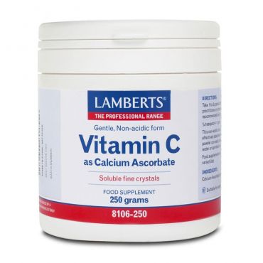 Lamberts Calcium Ascorbate Crystalic 250gr - Συμπληρώματα Διατροφής στο Pharmeden.gr