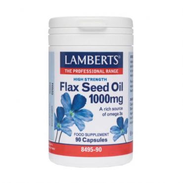 Lamberts Flax Seed Oil 1000mg (Ω3+Ω6) 90 caps - Συμπληρώματα στο Pharmeden.gr