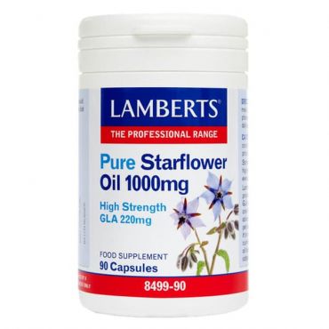 Lamberts Pure Starflower Oil 1000mg (HIGH GLA 220MG) (Ω6) 90 caps - Συμπληρώματα στο Pharmeden.gr