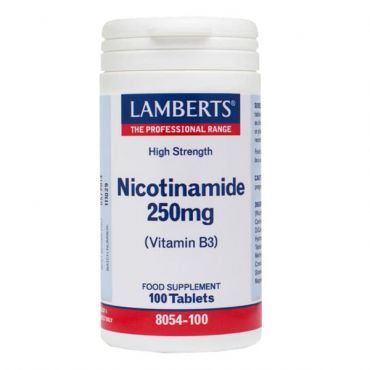 Lamberts Nicotinamide 250mg 100 tabs - Συμπληρώματα Διατροφής στο Pharmeden.gr