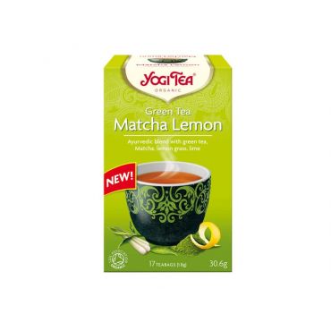 Yogi Tea Green Tea Matcha Lemon 17τμχ - Βιολογικά Προϊόντα στο Pharmeden.gr