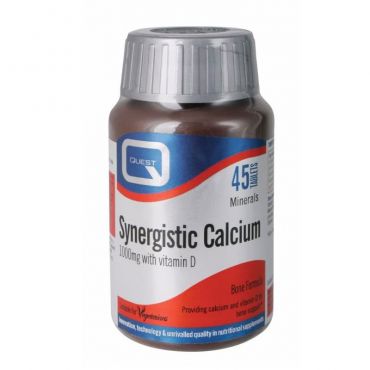 Quest Synergistic Calcium 1000 mg 45 tabs - Μέταλλα - Ιχνοστοιχεία στο Pharmeden.gr