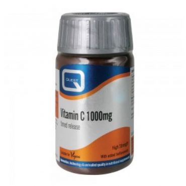 Quest Vitamin C 1000 MG 60 tabs Timed Release - Βιταμίνες στο Pharmeden.gr