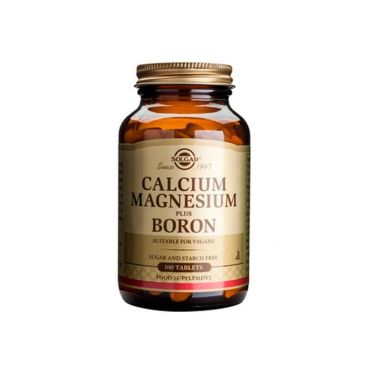 Solgar Calcium Magnesium + Boron 100 tabs - Συμπληρώματα Διατροφής στο Pharmeden.gr