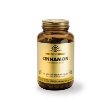 Solgar Cinnamon  100 veg.caps - Συμπληρώματα Διατροφής στο Pharmeden.gr