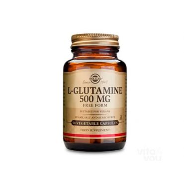 Solgar L-Glutamine  500mg 50 veg. caps - Συμπληρώματα στο Pharmeden.gr