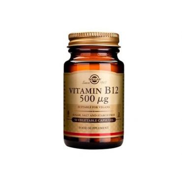 Solgar Vitamin B-12  500μg 50 veg. caps - Βιταμίνες στο Pharmeden.gr