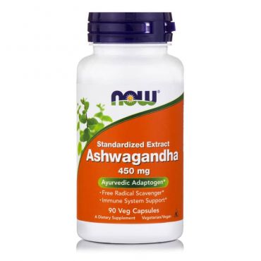 Now Foods Ashwaganda Extract 450 mg 90 Vcaps - Συμπληρώματα Διατροφής στο Pharmeden.gr