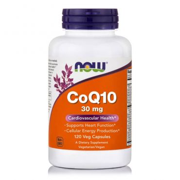 Now Foods CoQ10 30 mg 120 vcaps - Συμπληρώματα Διατροφής στο Pharmeden.gr