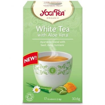 Yogi Tea White Tea with Aloe Vera 17τμχ - Βιολογικά Προϊόντα στο Pharmeden.gr