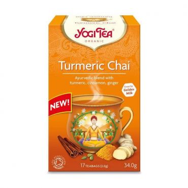 Yogi Tea Turmeric Chai 17τμχ - Βιολογικά Προϊόντα στο Pharmeden.gr
