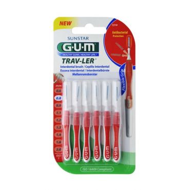 Gum 1314 Trav-Ler Tapered 0.8mm 6 τεμ - Στοματική Υγιεινή στο Pharmeden.gr