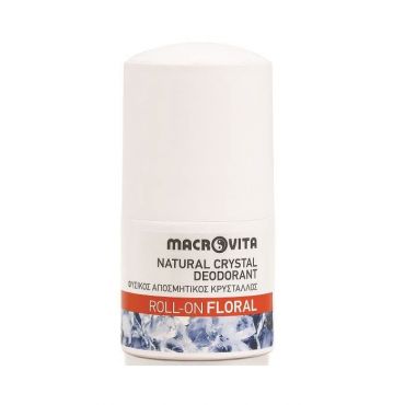 Macrovita Natural Crystal Deodorant Roll On Floral 50ml - Υγιεινή στο Pharmeden.gr