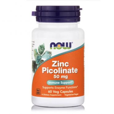 Now Foods Zinc Picolinate 50 mg 60 caps - Συμπληρώματα στο Pharmeden.gr