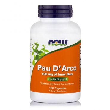 Now Foods Pau D'Arco 500 mg 100 caps - Συμπληρώματα Διατροφής στο Pharmeden.gr