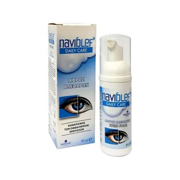Novax Pharma Naviblef Daily Care Αφρός Καθαρισμού Βλεφάρων 50ml - Πρόσωπο στο Pharmeden.gr