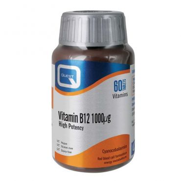 Quest Vitamin B12 1000mg 60 tabs - Βιταμίνες στο Pharmeden.gr
