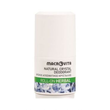 Macrovita Natural Crystal Deodorant Roll On Herbal 50ml - Υγιεινή στο Pharmeden.gr