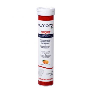 Almora Plus Sport 20 Ηλεκτρολύτες με Γεύση Πορτοκάλι 20 αναβράζοντα δισκία - Συμπληρώματα Διατροφής στο Pharmeden.gr