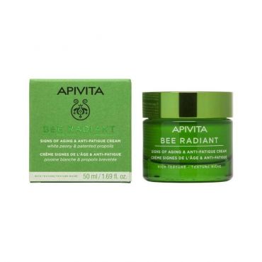 Apivita Bee Radiant  Signs of Aging & Anti-Fatigue Cream 50ml - Πρόσωπο στο Pharmeden.gr