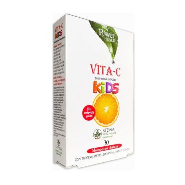 Power Health Vita-C for Kids Stevia Βιταμίνες για Παιδιά 30 Μασώμενα Δισκία - Βιταμίνες στο Pharmeden.gr