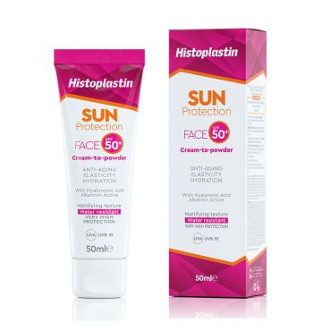 Histoplastin Sun Face Cream to Powder SPF50 50ml - Αντηλιακά στο Pharmeden.gr