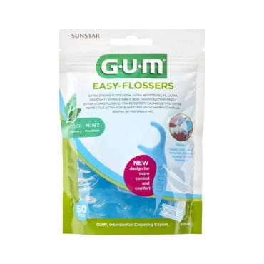 Gum 890 Easy Flossers Οδοντικά Νήματα 50 τεμ - Στοματική Υγιεινή στο Pharmeden.gr