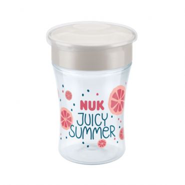 Nuk Fruits Magic Cup με Χείλος και Καπάκι Ροζ 8m+ 230ml - Αξεσουάρ για Μωρά στο Pharmeden.gr