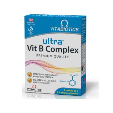 Vitabiotics Ultra Vit B Complex Premium Quality 60tabs - Συμπληρώματα Διατροφής στο Pharmeden.gr