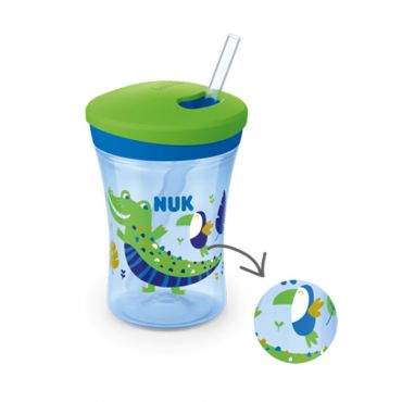Nuk Action Cup Ποτηράκι που Αλλάζει Χρώμα 12m+ Πράσινο  230ml - Αξεσουάρ για Μωρά στο Pharmeden.gr