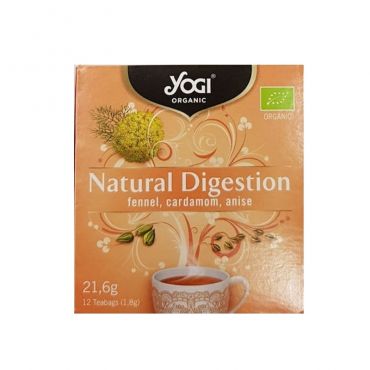 Yogi Tea Natural Digestion 12 Φακελάκια - Βιολογικά Προϊόντα στο Pharmeden.gr