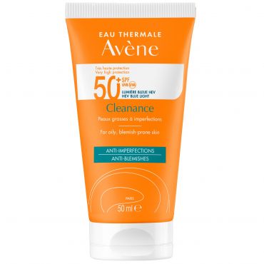 Avene Cleanance Solaire SPF50+ Face Sunscreen for Sensitive Oily Blemish Prone Skin 50ml - Αντηλιακά στο Pharmeden.gr