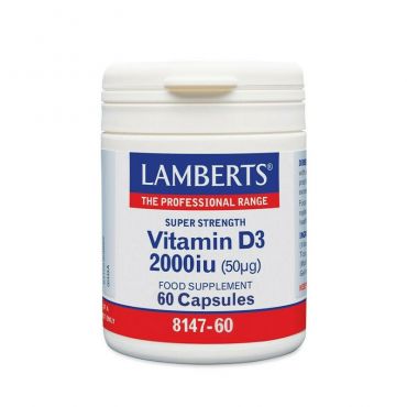 Lamberts Vitamin D3 2000iu 60caps - Βιταμίνες στο Pharmeden.gr