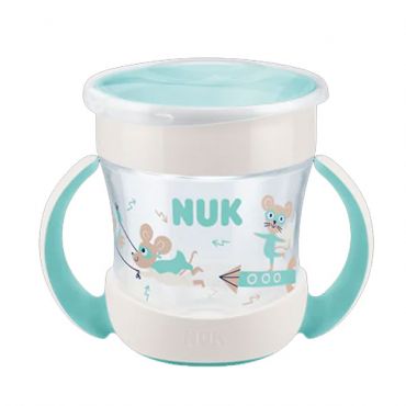 Nuk Mini Magic Cup με Χείλος και Καπάκι Πράσινο160ml - Αξεσουάρ για Μωρά στο Pharmeden.gr