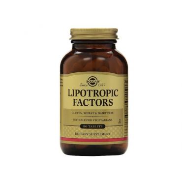 Solgar Lipotropic Factors Λιποτροπικό Βοήθημα 100 Ταμπλέτες - Συμπληρώματα Διατροφής στο Pharmeden.gr