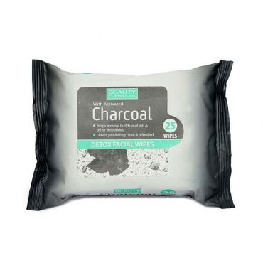 Beauty Formulas With Activated Charcoal Detox Facial Wipes 25 μαντηλάκια - Πρόσωπο στο Pharmeden.gr