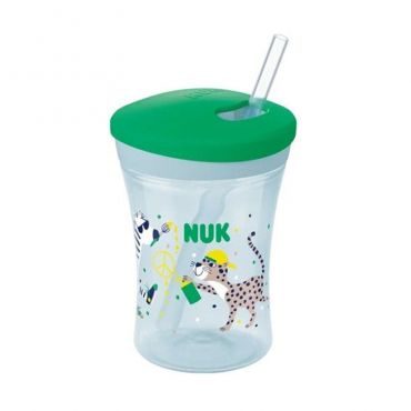 Nuk Action Cup Πράσινο με Τιγράκια 230ml - Αξεσουάρ για Μωρά στο Pharmeden.gr