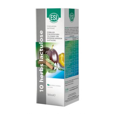 ESI 10 Herbs Lactulose 180ml - Συμπληρώματα Διατροφής στο Pharmeden.gr