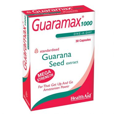 Health Aid Guaramax Guarana 1000mg 30caps - Συμπληρώματα Διατροφής στο Pharmeden.gr