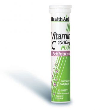Health Aid Vitamin C 1000mg Plus Echinacea 20eff.tabs - Βιταμίνες στο Pharmeden.gr