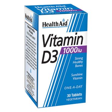 Health Aid Vitamin D3 1000iu 30tbs - Συμπληρώματα Διατροφής στο Pharmeden.gr