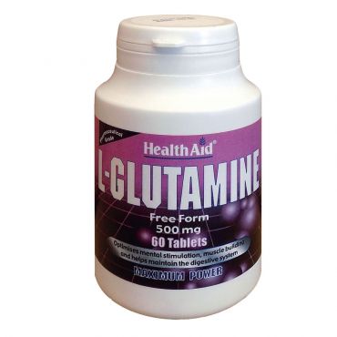 Health Aid L-Glutamine 500mg 60tabs - Συμπληρώματα Διατροφής στο Pharmeden.gr
