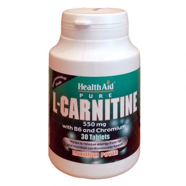 Health Aid L-Carnitine 550mg 30tabs - Συμπληρώματα στο Pharmeden.gr