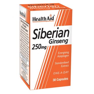 Health Aid Siberian Ginseng Extract 250mg 30caps - Συμπληρώματα Διατροφής στο Pharmeden.gr