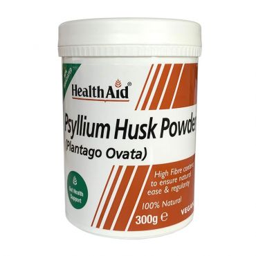 Health Aid Psyllium Husk Fibre Powder 300gr - Συμπληρώματα Διατροφής στο Pharmeden.gr