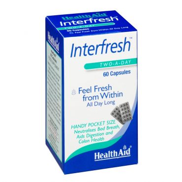 Health Aid Interfresh Breath Fresh 60caps - Συμπληρώματα Διατροφής στο Pharmeden.gr