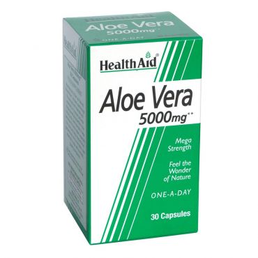 Health Aid Aloe Vera 5000mg 30caps - Συμπληρώματα Διατροφής στο Pharmeden.gr