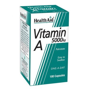 Health Aid Vitamin A 5000iu 100caps - Συμπληρώματα Διατροφής στο Pharmeden.gr