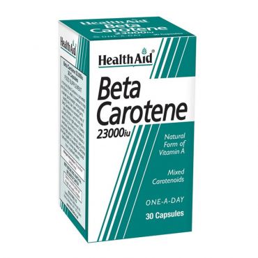 Health Aid Beta Carotene 15mg 30caps - Συμπληρώματα Διατροφής στο Pharmeden.gr